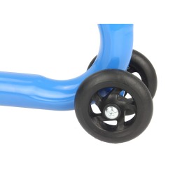 Cavalletto per Moto | Portata 340 kg | Regolabile 25-35 cm | Altezza 37 cm | Larghezza 53 cm | Supporti in Gomma | con Ruote